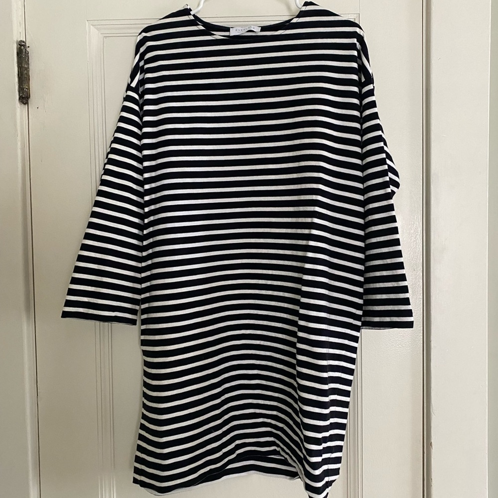 Everlane striped mini dress